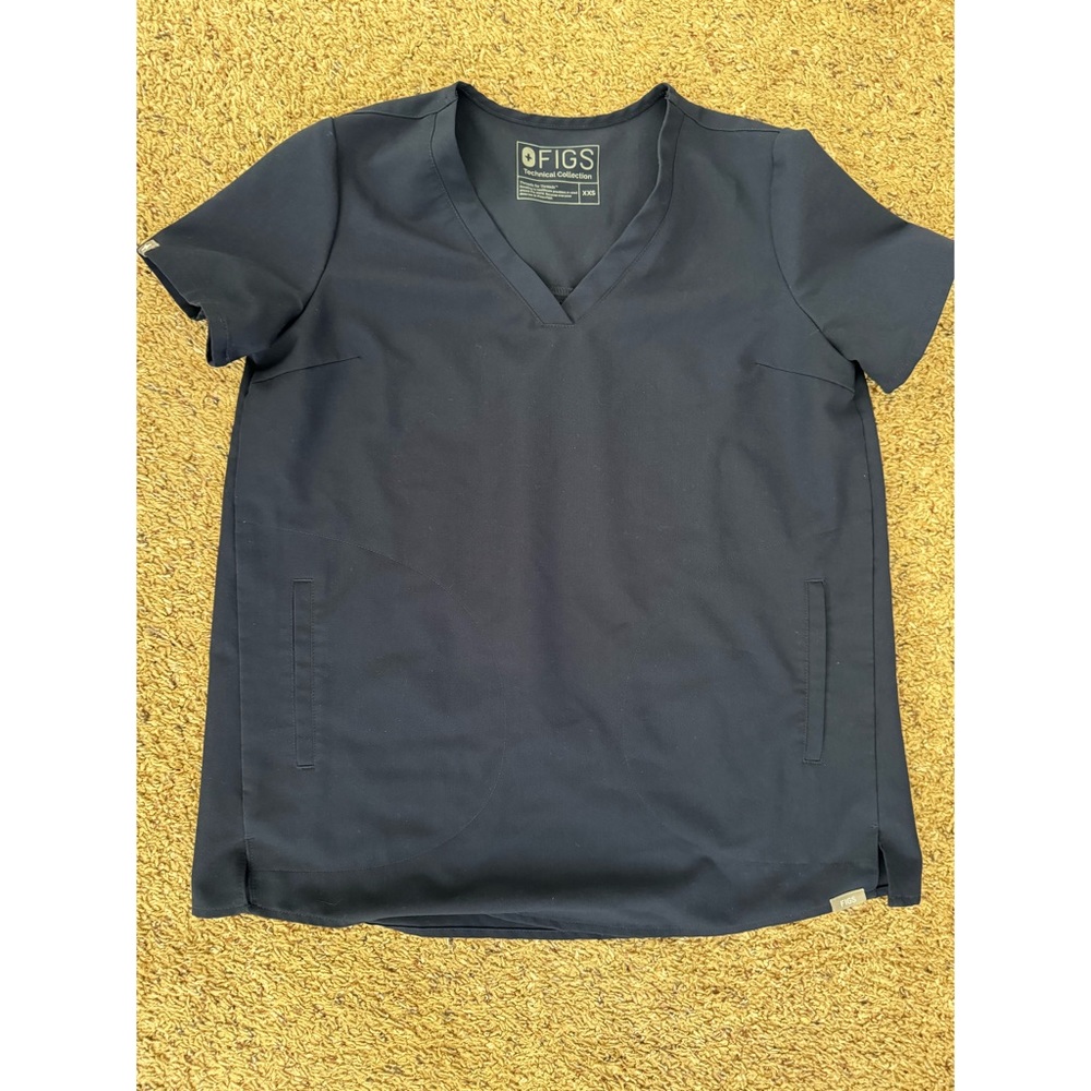 Figs navy maternity scrub tops-size XXS